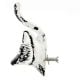 White Fox Face Distressed Iron Cabinet Knobs